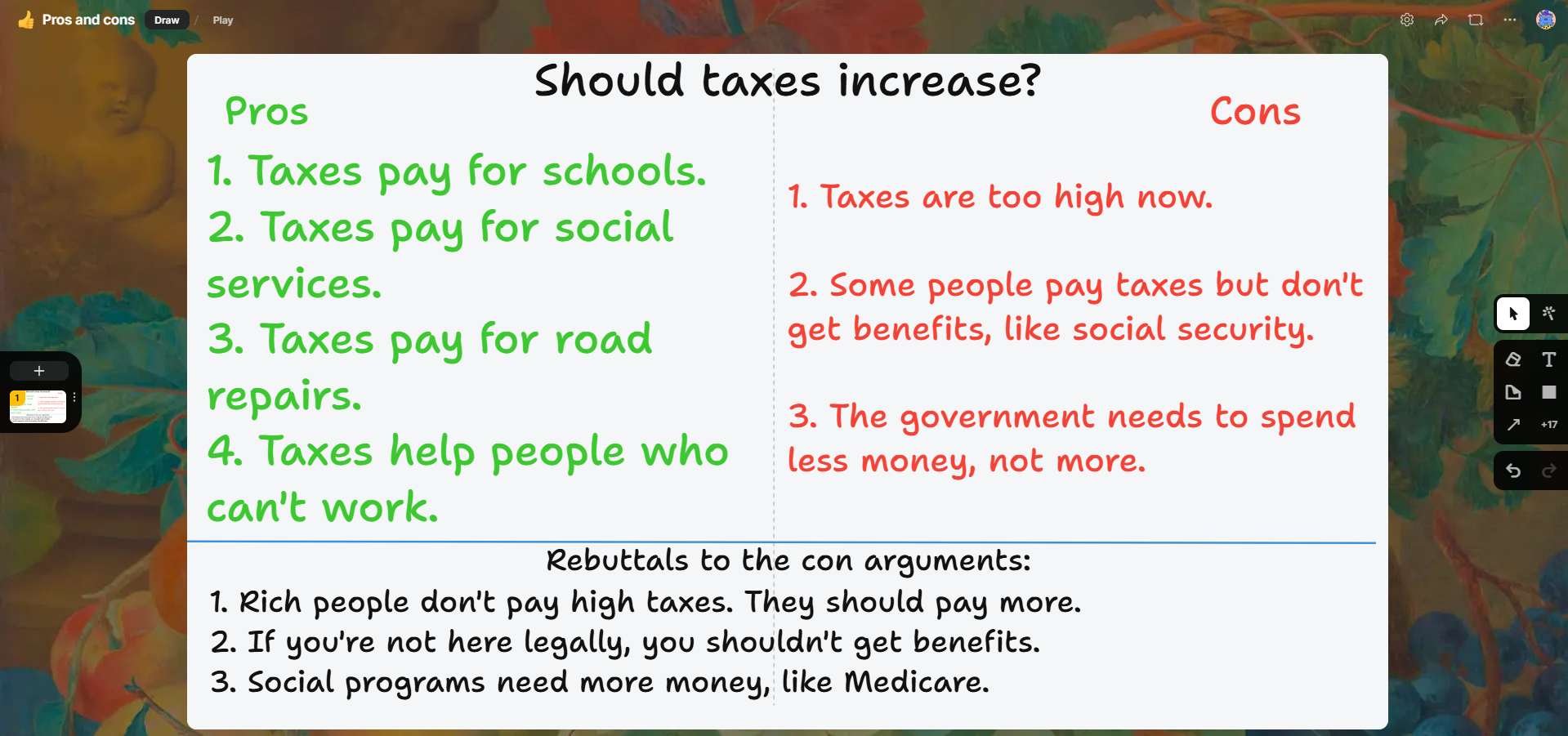 Should taxes increase a list of pros and cons